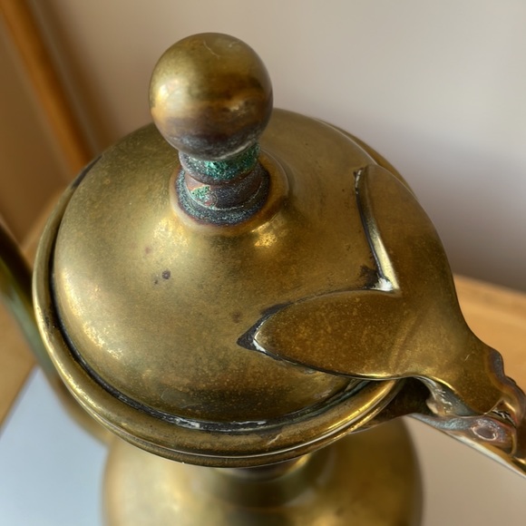 VTG Brass Coffee Pot, Creamer & Sugar Bowl - Picture 3 of 7